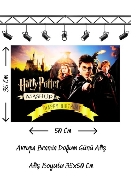 Harry Potter Temalı Doğum Günü Afişi