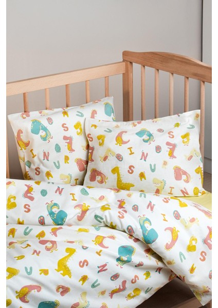 Cotton Collection %100 Pamuk Bebek Nevresim Takımı Dinosaurs modelleri