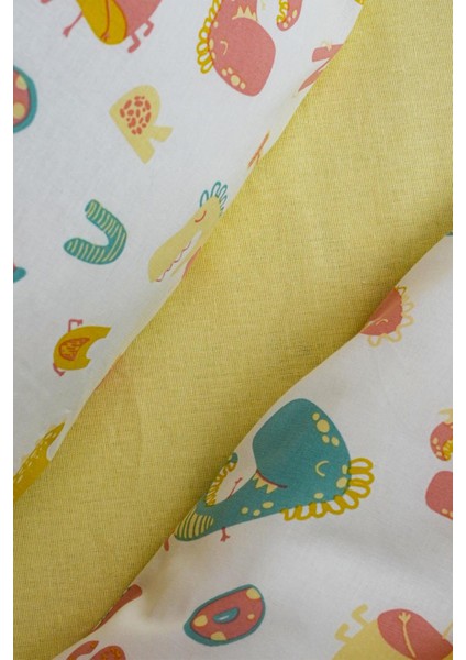 Cotton Collection %100 Pamuk Bebek Nevresim Takımı Dinosaurs fırsatları