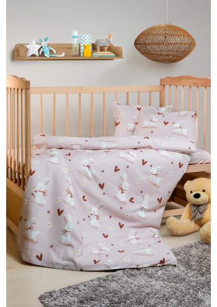 Cotton Collection %100 Pamuk Bebek Nevresim Takımı Bunnies