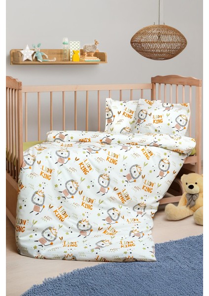 Cotton Collection %100 Pamuk Bebek Nevresim Takımı Lion