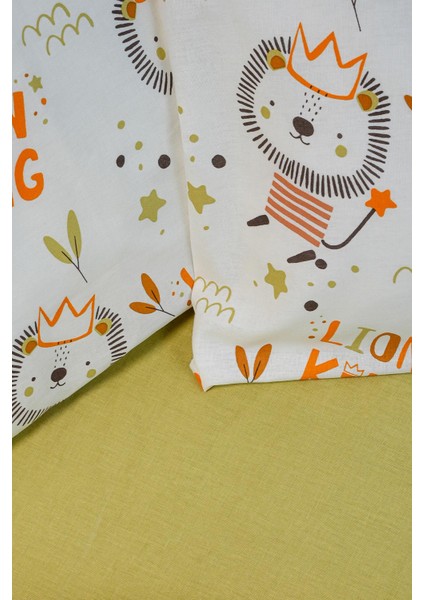Cotton Collection %100 Pamuk Bebek Nevresim Takımı Lion fırsatları