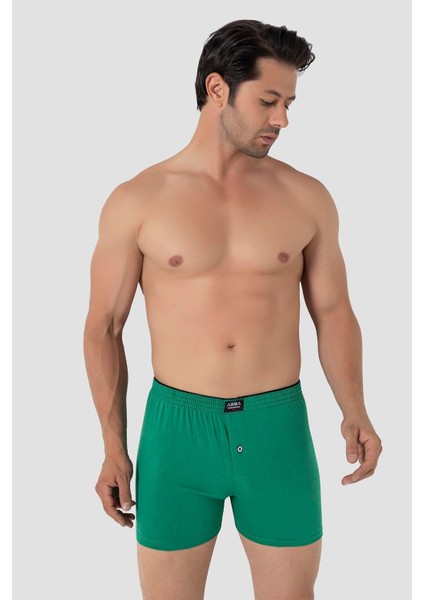 6'lı Paket Yeşil Erkek Penye Havlu Bel Boxer %100 Pamuk fiyatları
