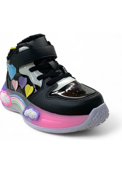 2050 Kız Çocuk Okul Öncesi Işıklı Içi Tüylü Spor Bot fiyatları