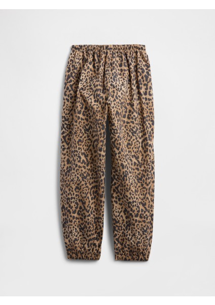 Kız Çocuk Kahverengi Paraşüt Pantolon modelleri