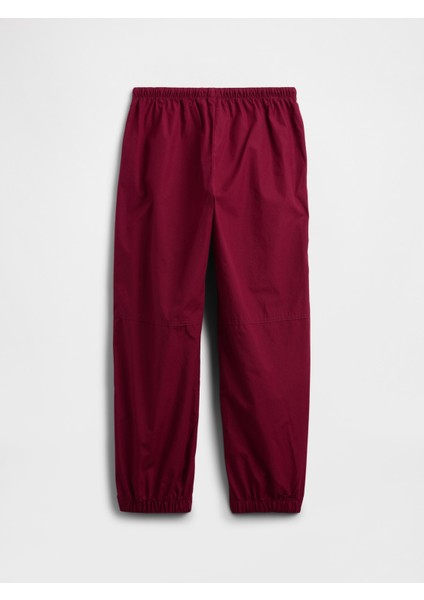 Kız Çocuk Kırmızı Paraşüt Pantolon modelleri
