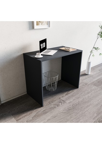 50X90 cm Çalışma Masası Bilgisayar Masası Ofis Ders Masası Çam Beyaz Koyu Gri