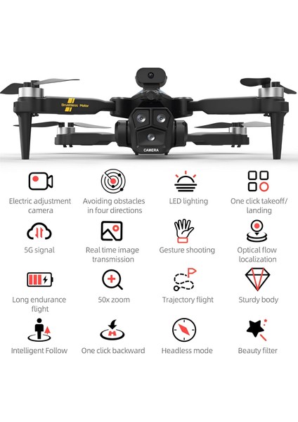 C10S 4K Fpv Kameralı Fırçasız Motor Katlanabilir Drone Yükseltme Irtifa Sabitleme Taşıma Çantasıyla fırsatları
