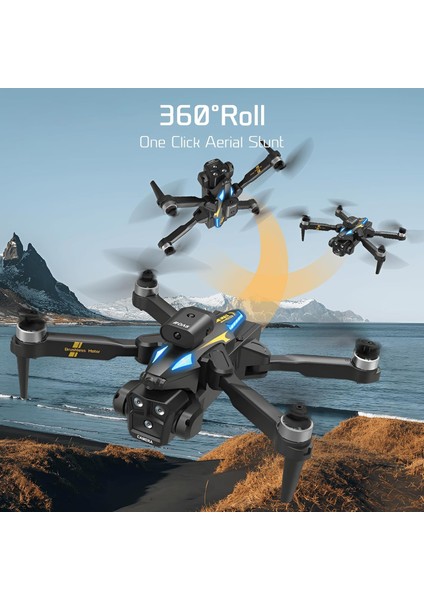 C10S 4K Fpv Kameralı Fırçasız Motor Katlanabilir Drone Yükseltme Irtifa Sabitleme Taşıma Çantasıyla