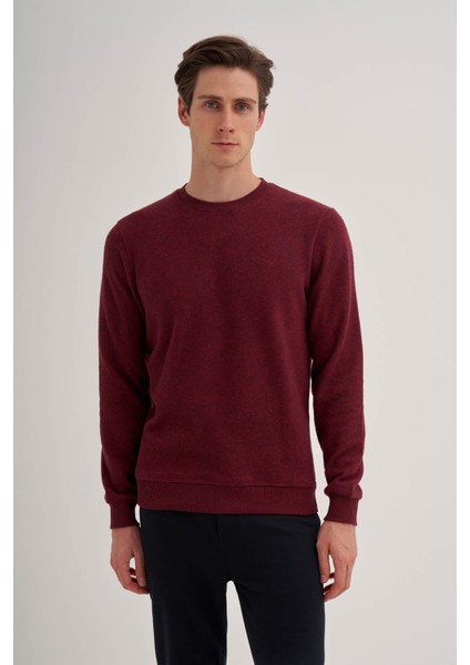 Bordo Erkek Sweatshirt 56210