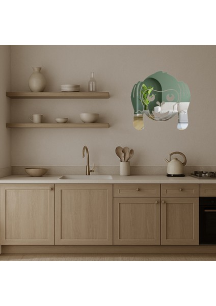 Şirin Maymun Emoji Dekoratif Aynalı Tablo - KT6347-5145 modelleri