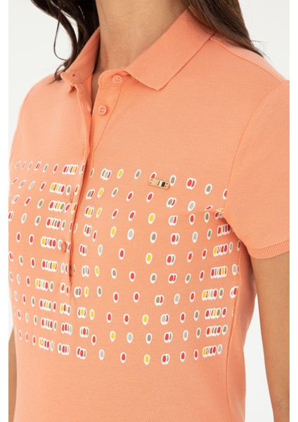 Kadın Somon Tişört 50282885-VR047