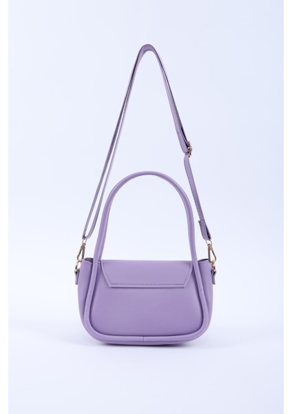 Lila SHK198 Suni Deri ,tek Bölmeli, Çıtçıtlı Ayarlanabilir Askılı El, Kol ve Omuz Çantası fırsatları