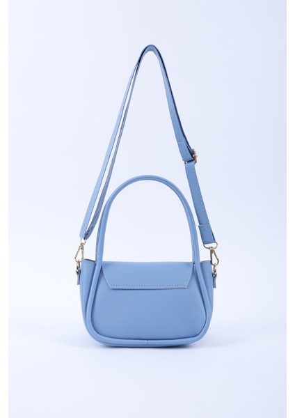 Mavi SHK198 Suni Deri ,tek Bölmeli, Çıtçıtlı Ayarlanabilir Askılı El, Kol ve Omuz Çantası fırsatları
