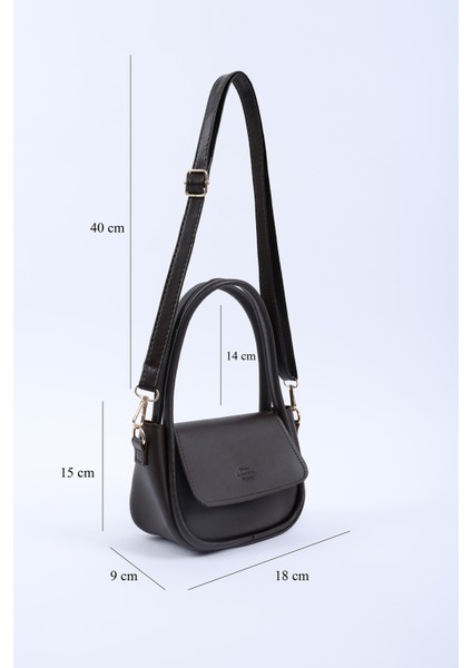 Kahve Rengi SHK198 Suni Deri ,tek Bölmeli, Çıtçıtlı Ayarlanabilir Askılı El, Kol ve Omuz Çantası fiyatları