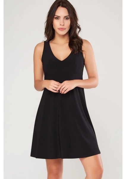 Kadın Bordo Yaka Detaylı Elbise 18L6346 modelleri