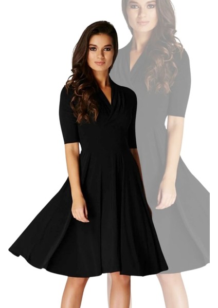 Yaka Detaylı Elbise