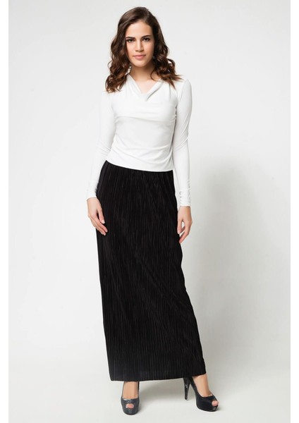 Kadın Ekru Siyah Elbise 16L5007