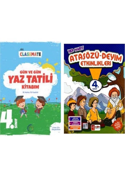 4. Sınıf Gün ve Gün Yaz Tatili Kitabım ve Atasözü Deyimler