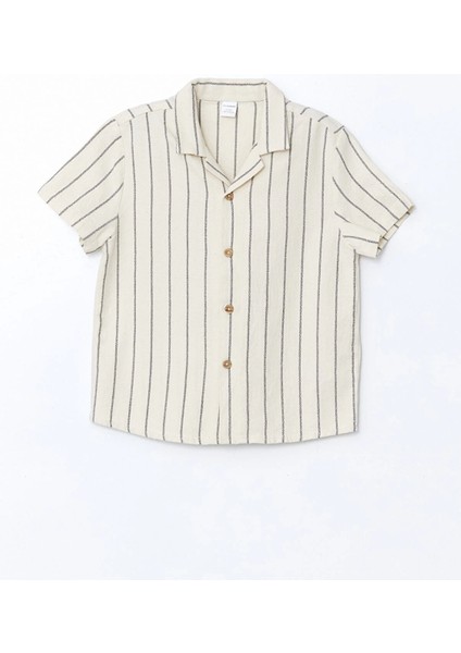 Lcw Kids Bej Resort Yaka Çizgili Erkek Çocuk Gömlek ve Pantolon 2'li fiyatları