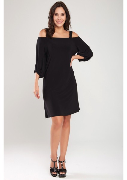 Kadın Bordo Ip Askılı Madonna Yaka Elbise 18L6274 modelleri