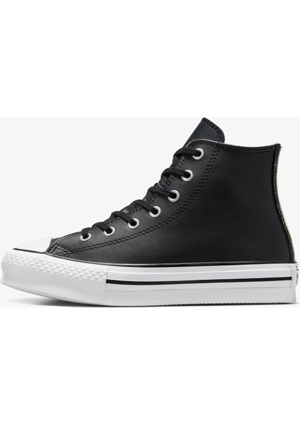 Chuck Taylor All Star EVA Lift Çocuk Siyah Sneaker.001 fırsatları