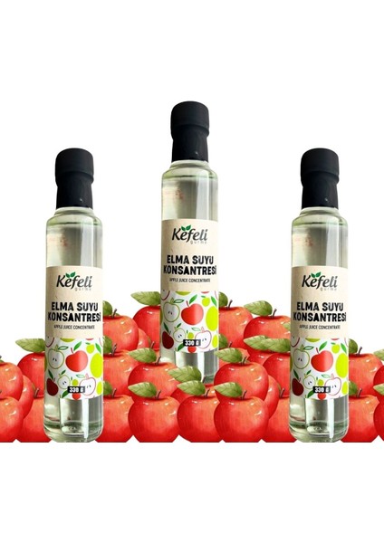 Kefeli Gurme Elma Suyu Konsantresi 330G x 3 Adet