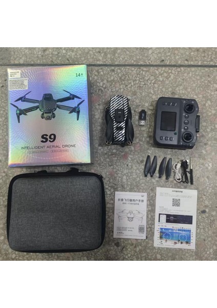 Esc Kamera Drone Fırçasız Motor Uzaktan Kumanda Ekran Soğuk Işıklar 2.4g Rc Quadcopter Irtifa Tutun