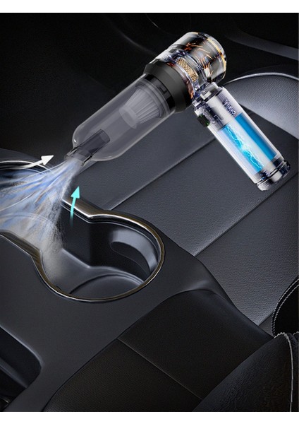 Güçlü Vakumlu Oto Şarjlı El Süpürgesi Çok Fonksiyonlu 3 Kademeli Araba Süpürgesi 16000PA 6000MAH