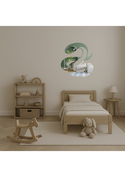 Yılan Figürlü Modern Iç Mekan Duvar Aynalı Tablosu - KT6906-1969 fırsatları