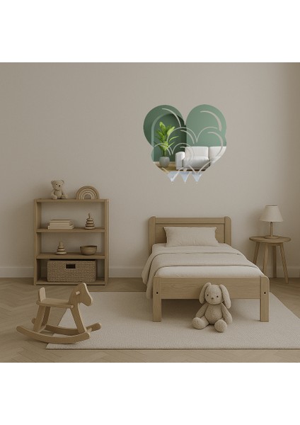 Kalpler ve Aşk Dekoratif Aynalı Tablo - KT3849-3788 fırsatları