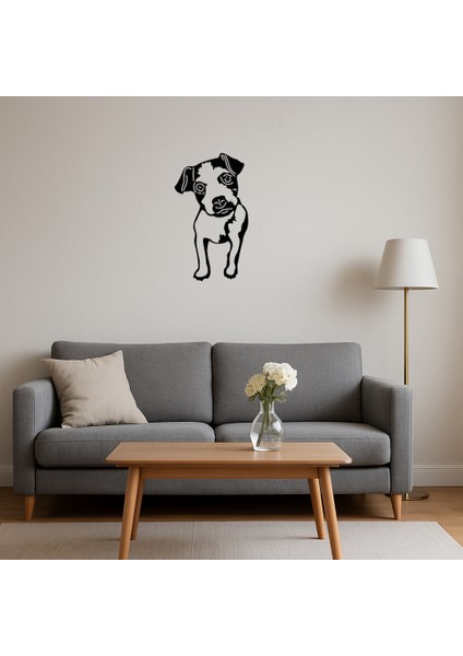Küçük Boyutlu Sevimli Köpek Yüzü Mdf Tablo - KT9600-2816 fırsatları
