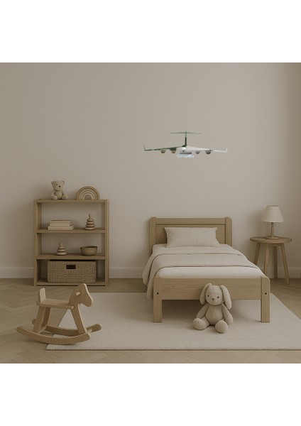Geometrik Uçak Dekoratif Aynalı Tablo - KT4876-7131 fırsatları