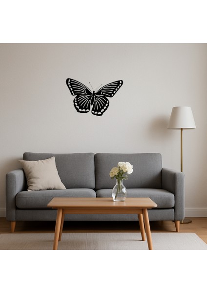 Kelebek Motifli Mdf Dekoratif Iç Mekan Tablo - KT4776-8714 fırsatları