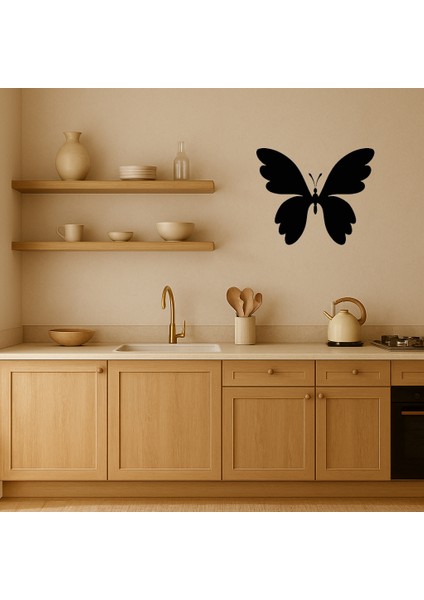 Vintage Kelebek Motifli Mdf Dekoratif Tablo - KT4477-4372 fiyatları