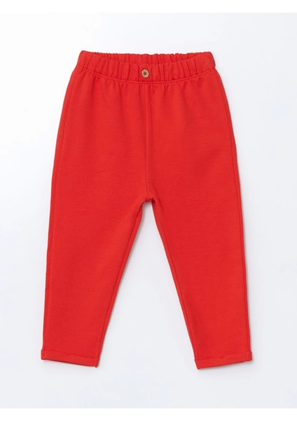 Lcw Baby Pembe Bisiklet Yaka Çiçekli Kız Bebek Sweatshirt ve Tayt 2'li fırsatları