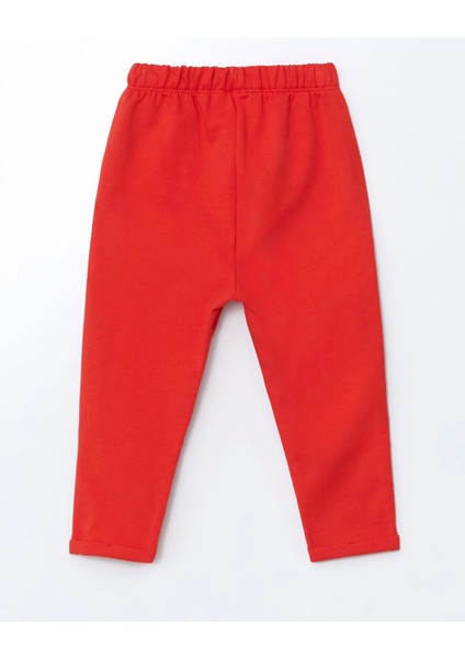 Lcw Baby Pembe Bisiklet Yaka Çiçekli Kız Bebek Sweatshirt ve Tayt 2'li indirimleri