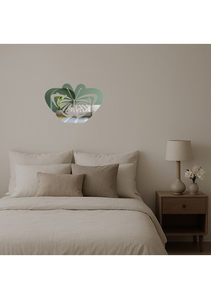 Minimalist Kelebek Tasarımlı Aynalı Tablo - KT5289-9488 fiyatları