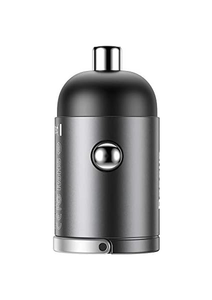 Tiny Star Mini Serisi 30W Qc 3.0 Pps Hızlı Şarj Destekli Type-C Araç Şarj Adaptörü Gri fiyatları