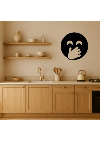 El Ağız Üzerinde Yüz Ifadeli Dekoratif Tablo - KT3136-8315 fiyatları