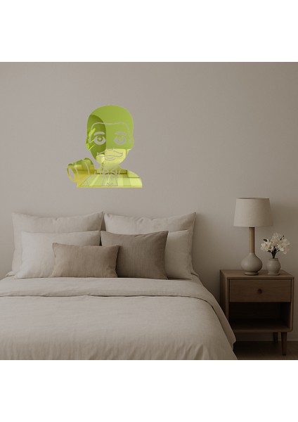 Yargıç Erkek Emoji Dekoratif Altın Aynalı Tablo - KT3329-7745 fiyatları