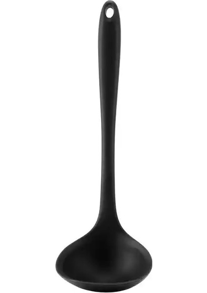 Silikon Kepçe, 5 Farklı Renk, Kaliteli Silikon (Siyah)