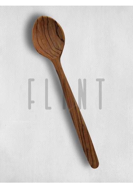 Ağacı El Yapımı Tahta Ahşap Kaşık Mutfak Yemek Kaşığı 25CM