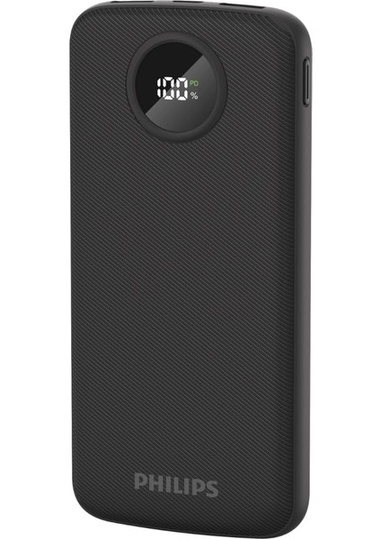 DLP7712 Powerbank 10000 Mah 3.7V Taşınabilir Şarj Cihazı, 3 Port, 22.5W Hızlı Şarj, Usb-C ve 2x Usb-A, Korumalı Şarj, (Siyah)