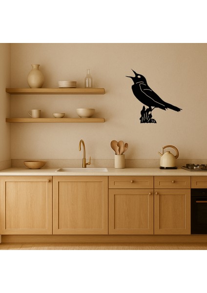 Doğal Dokunuş: Daldaki Kuş Mdf Tablo - KT4015-1871 fiyatları