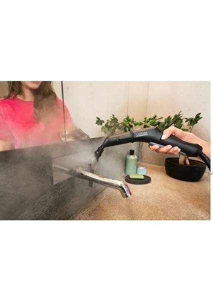 Sc 4 Deluxe Prime Buharlı Temizlik Makinesi Cam Temizleme Aparatı + 15 Mikrofiber Bez + Halı Başlığı