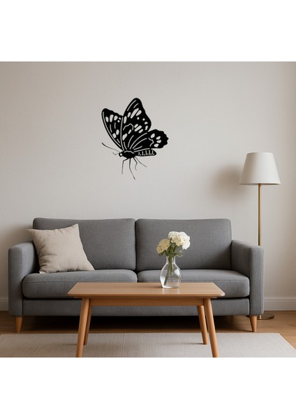 Estetik Mdf Kelebek Duvar Süsü - KT1264-4841 fırsatları