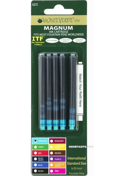 Kartuş Serisi Magnum Turkuaz 5 Li