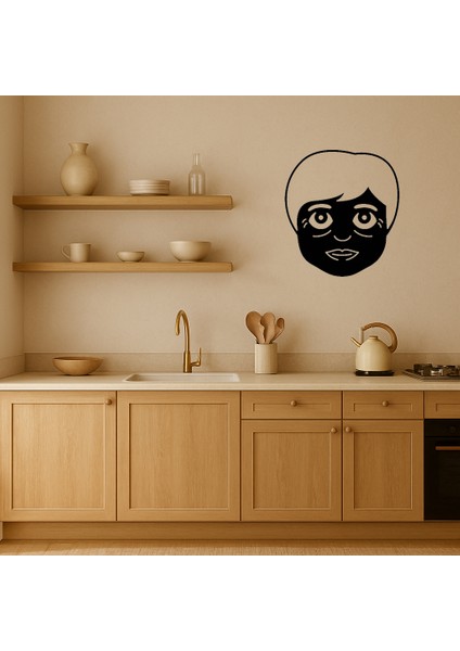 Vintage Yaşlı Kadın Emoji Mdf Duvar Süsü - KT2630-8439 fiyatları
