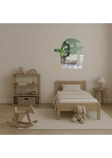 Büyücü Yaşlı Adam Emoji Dekoratif Aynalı Tablo - KT8256-4180 fırsatları